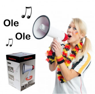 Stadion megafoon met ole ole lied