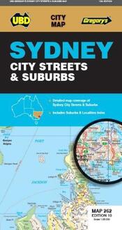 Stadsplattegrond 262 Sydney City Streets & Suburbs | UBD Gregory's