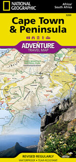 Stadsplattegrond 3200 Adventure Map Cape Town & Peninsula - Kaapstad | National Geographic