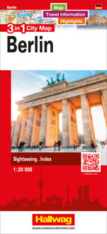 Stadsplattegrond Berlijn 3 in 1 CityMap | Hallwag