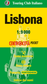 Stadsplattegrond Centrocittà Pocket Lisbona - Lissabon | Touring Club Italiano