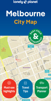 Stadsplattegrond City map Melbourne | Lonely Planet