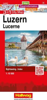 Stadsplattegrond Luzern 3 in 1 CityMap | Hallwag