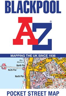 Stadsplattegrond Pocket Street Map Blackpool | A-Z Map Company