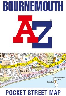 Stadsplattegrond Pocket Street Map Bournemouth | A-Z Map Company