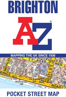 Stadsplattegrond Pocket Street Map Brighton | A-Z Map Company