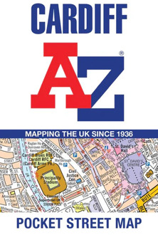 Stadsplattegrond Pocket Street Map Cardiff | A-Z Map Company