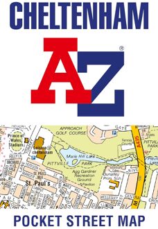 Stadsplattegrond Pocket Street Map Cheltenham | A-Z Map Company