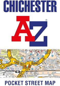Stadsplattegrond Pocket Street Map Chichester | A-Z Map Company