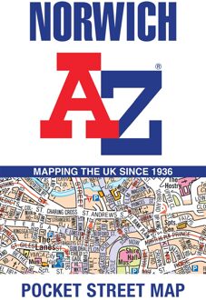 Stadsplattegrond Pocket Street Map Norwich | A-Z Map Company