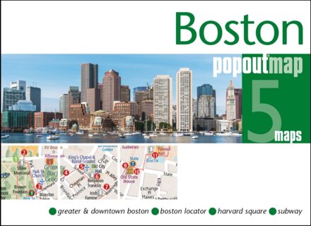 Stadsplattegrond Popout Map Boston | Compass Maps
