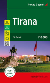 Stadsplattegrond Tirana | Freytag & Berndt