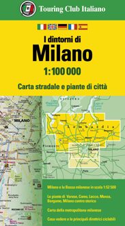Stadsplattegrond - Wegenkaart - landkaart Milaan & omgeving | Touring Club Italiano