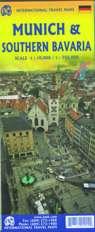 Stadsplattegrond - Wegenkaart - landkaart Munich Southern Bavaria - München / Beieren Zuid | ITMB