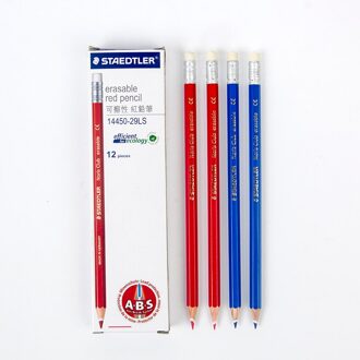 Staedtler 144 50 Rood En Blauw Uitwisbare Kleur Potlood Voor Animatie 6stk rood kleur