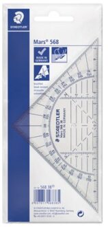 Staedtler geodriehoek 16 cm Wit