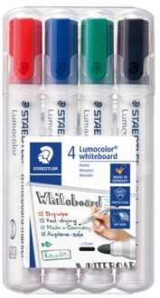 Staedtler Viltstift Staedtler Lumocolor 351 whiteboard set a 4 stuks assorti