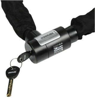 Stahlex Kettingslot - ART-2 - zwart - 100 cm - 2 sleutels - scooter / fiets - kabelslot