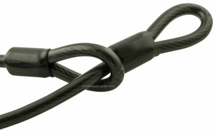 Stahlex Staalkabel met lussen - 3 meter x 20 millimeter - geplastificeerd - kabelslot - extra dik - heavy du