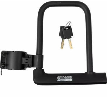 Stahlex superlock Fietsslot/beugelslot- zinklegering - zwart 16 x 19,3 cm