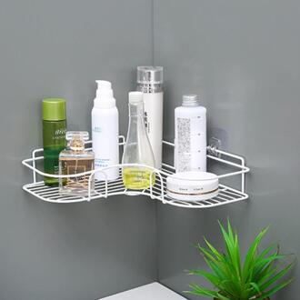 Stainless Steel Bathroom Shelf Metal Shelf Storage Rack Punch-Free Firm Shower Kitchen Fitted Wall Storage Organizer Rack 5stk hook