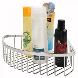 Stainless Steel Bathroom Triangle Shower Corner Basket Storage Rack Shelf Wall Mounted Shampoo Soap Hollow Out Organizer Holder
