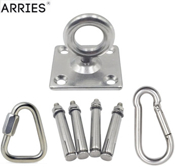Stainless Steel Ceiling Hammock Wall Mount Anchor Aerial Training Suspension Bracket Trx Swing Hangers Yoga Chair Kit