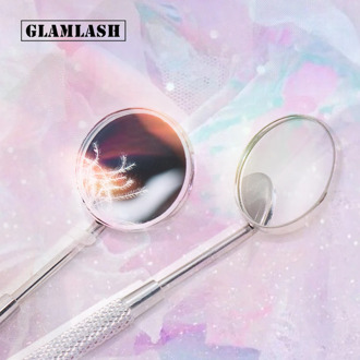 Stainless Steel Checking Mirror For Eyelash Extension 1PC Portable Dental Mirrors Mouth Tooth Professional Makeup Tool
