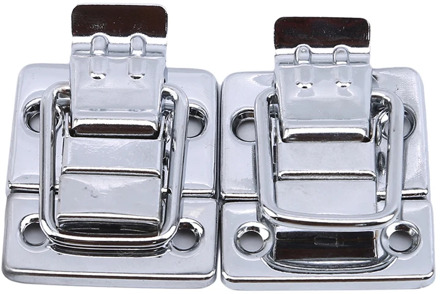 Stainless Steel Chrome Latch Toolbox Buckle Instrument Box Lock File Box Buckle Cosmetic Case Aluminum Tool Box Buckle