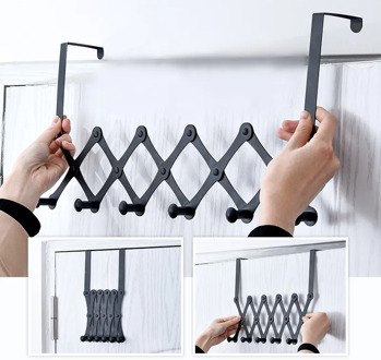 Stainless Steel Door Behind The Hook Rack Coat Hat Storage Organize Key Holder Wall Door Hangers Hat Organizer