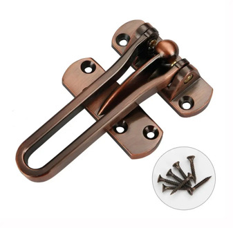 Stainless Steel Door Chain Lock Hasp Latch Hardware Door Home Hotel Safety Clasp Anti-theft Cabinet Locks Chain Window Q6Y9