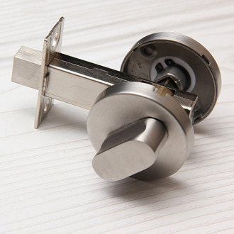 Stainless Steel Door Lock With Red Green Indicator Public Restroom Toilet Partition Thumbturn
