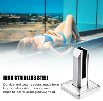 Stainless Steel Glass Clamp Railing Balcony Home Garden Bathroom Fence Railing Clip Swimming Pool Spigot Glass Balustrade