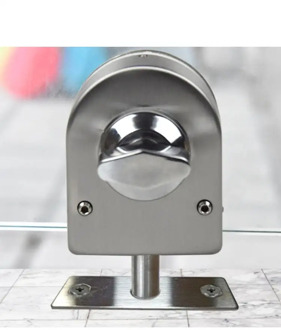 Stainless Steel Glass Door Lock Floor Latch Lock Bolt Ground Lock for Bathroom X6HC