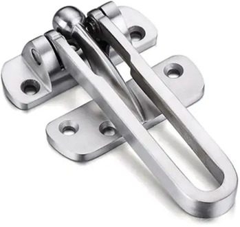Stainless Steel Hasp Latch Lock Door Chain Anti-theft Clasp Padlock for Home Kit
