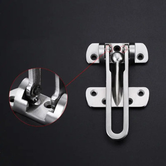 Stainless Steel Hasp Latch Lock Door Chain Anti-theft Clasp Padlock Window Cabinet Locks Tools for Home Room Hotel Security Hard