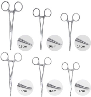 Stainless Steel Hemostatic Clamp Forceps Surgical Forceps Surgical Tool kit Hemostatic Forceps Pliers Straight/Elbow Tips
