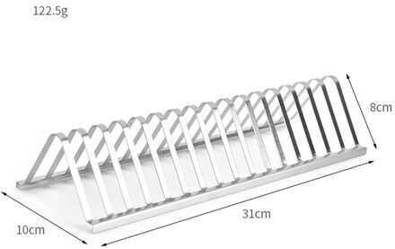 Stainless Steel Holder Til Barbecue Grill Beef Rack Chicken Chop Rack Lamb Holder Household Portable Outdoor Grill Barbecue Tool