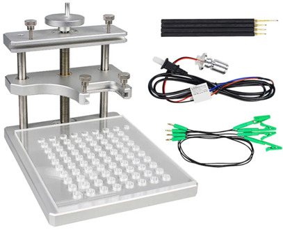 Stainless Steel LED BDM Frame ECU Chip Tuning Bracket with Adapter Set 4 Probe Pens & Mesh for ECU Programmer