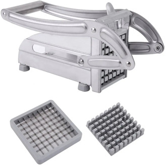 Stainless Steel Manual French Fries Slicer Potato Chipper Chip Cutter Chopper Maker Potato Chips Making Machine