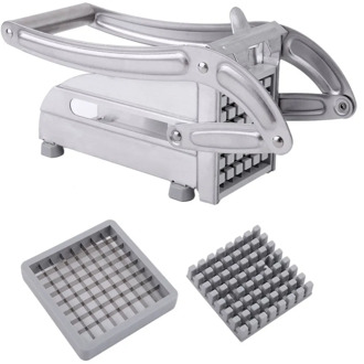 Stainless Steel Manual French Fries Slicer Potato Chipper Chip Cutter Chopper Maker Potato Chips Making Machine