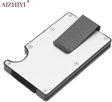 Stainless Steel Metal Credit Card Clips Wallet Male Money Clip Cash Clamp Holder Case Bag for Women Men Bolsas Feminina Mujer