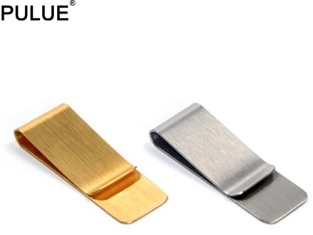 Stainless steel Money Clips Cash Card Tickets Holders Brass Wallet Pen Clip Convenient and Practical Pocket Metal Money Holder