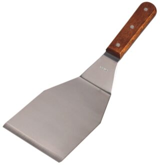 Stainless Steel Pizza Spatula With Wooden Handle Hand Cake Tool Steak Shovel Large