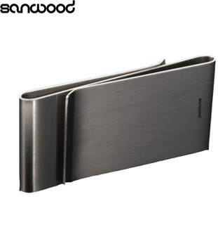 Stainless Steel Silver Color Slim Money Clip Purse Wallet Credit Card ID Holder 9XRZ