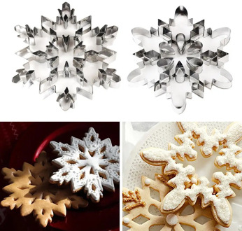Stainless Steel Snowflake Cookie Cutter Biscuit Pastry Cake Mold Baking Tool 2020