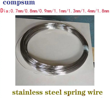 Stainless steel spring hard wire Fishing hard wire bending spring wire 0.7mm/0.8mm/0.9mm/1mm