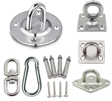 Stainless Steel Suspension Bracket Hammock Mount Ceiling Hook Anchor Hanger For Gym Training Aerial Yoga Sex Swing Hanging Kit