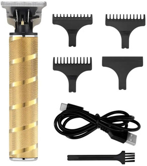 Stainless Steel T Blade Hair Trimmer Men Shaver Rechargeable Baldheaded Hair Clippers hair cutting machine Trimmer beard