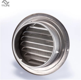 Stainless Steel Ventilation Exhaust Grille Wall Ceiling Air Vent Grille Ducting Cover Outlet Heating Cooling Waterproof Vent Cap